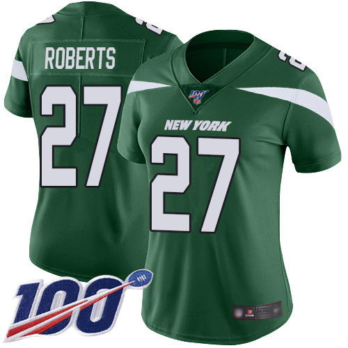 New York Jets Limited Green Women Darryl Roberts Home Jersey NFL Football #27 100th Season Vapor Untouchable
